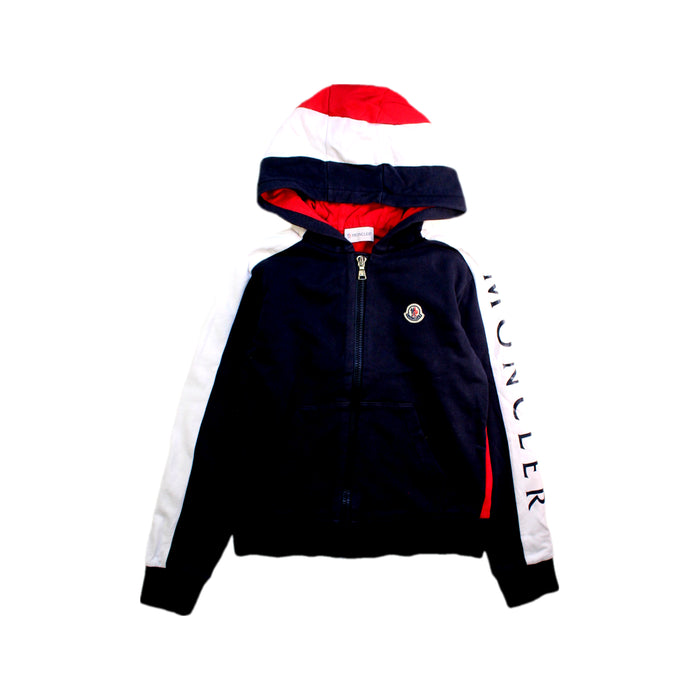 A Red Hooded Sweatshirts from Moncler in size 10Y for boy. (Front View)