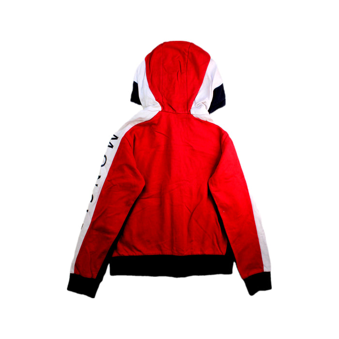 A Red Hooded Sweatshirts from Moncler in size 10Y for boy. (Back View)