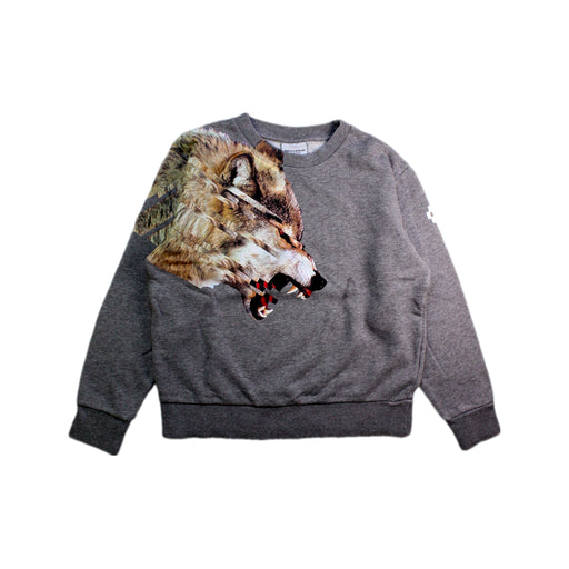 A Grey Crewneck Sweatshirts from Marcelo Burlon in size 8Y for boy. (Front View)
