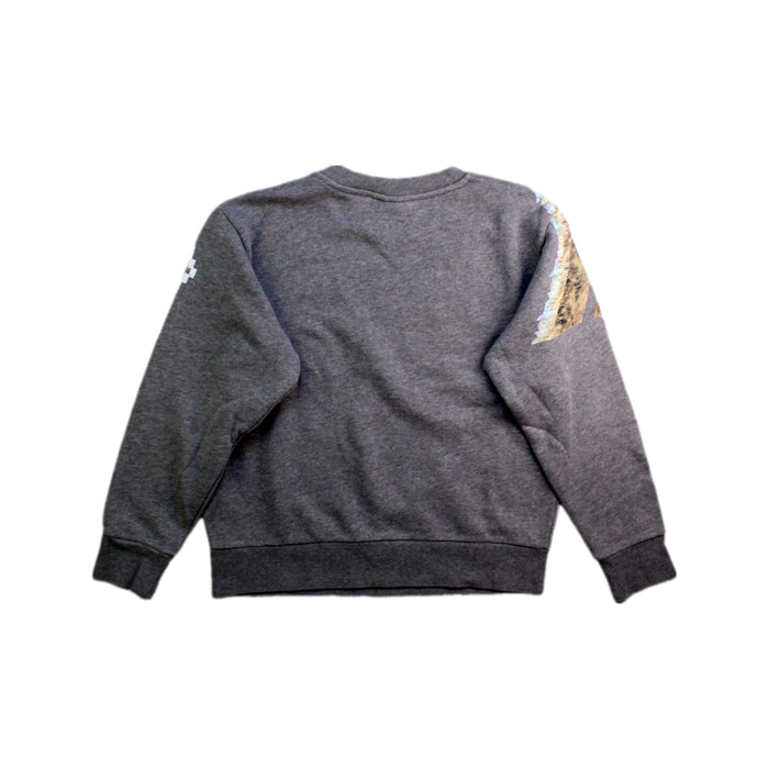 A Grey Crewneck Sweatshirts from Marcelo Burlon in size 8Y for boy. (Back View)