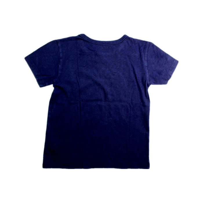 A Navy Short Sleeve T Shirts from Crewcuts in size 6T for boy. (Back View)