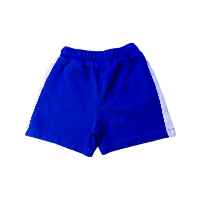 A Blue Shorts from Petit Bateau in size 4T for boy. (Back View)