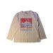 A Beige Long Sleeve T Shirts from Bonpoint in size 6T for boy. (Front View)