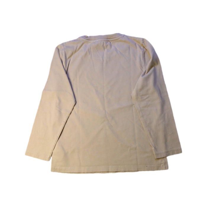 A Beige Long Sleeve T Shirts from Bonpoint in size 6T for boy. (Back View)