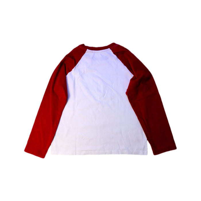 A Red Long Sleeve T Shirts from Bonpoint in size 6T for boy. (Back View)