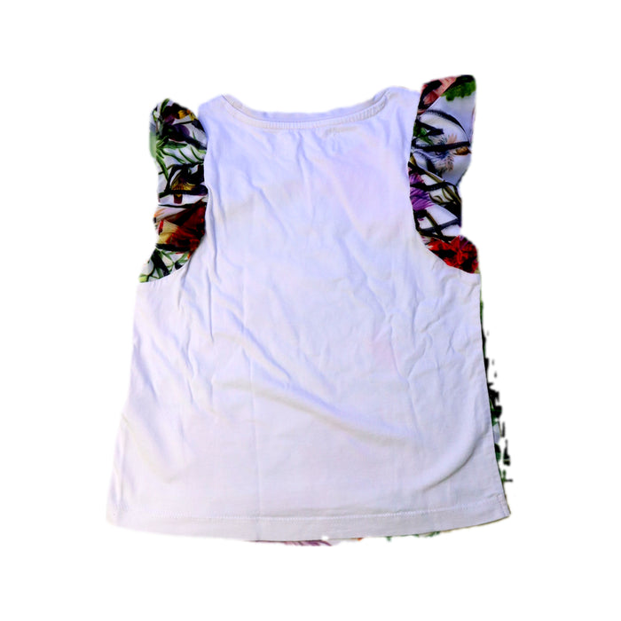 A Multicolour Short Sleeve Tops from Desigual in size 5T for girl. (Back View)