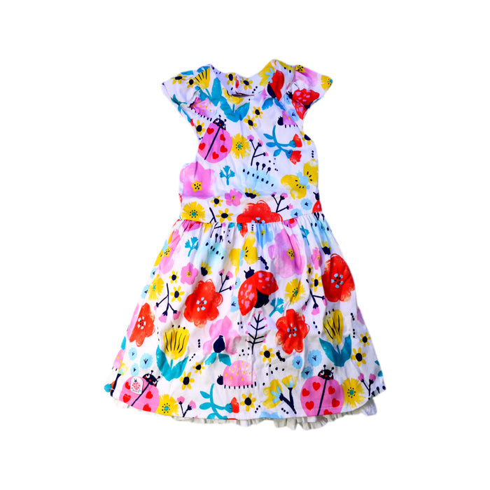 A Multicolour Short Sleeve Dresses from tuc tuc in size 5T for girl. (Front View)