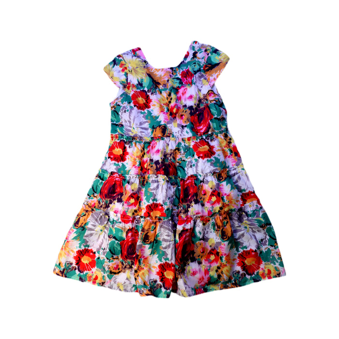 A Multicolour Short Sleeve Dresses from Mabel + Honey in size 5T for girl. (Front View)