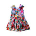 A Multicolour Short Sleeve Dresses from Mabel + Honey in size 5T for girl. (Back View)