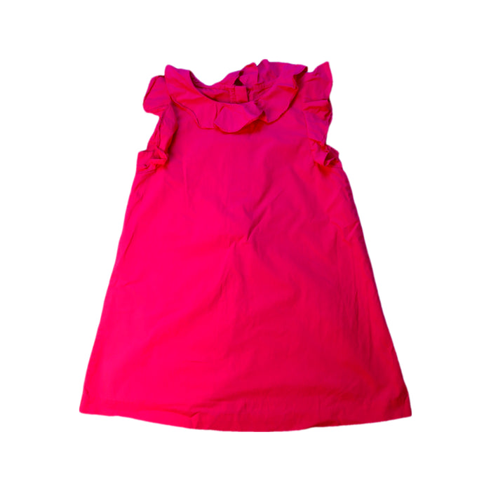 A Pink Sleeveless Dresses from Jacadi in size 5T for girl. (Front View)