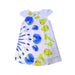 A Blue Short Sleeve Dresses from Desigual in size 5T for girl. (Front View)