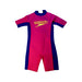 A Pink Wetsuits from Speedo in size 4T for girl. (Front View)