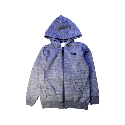 A Grey Lightweight Jackets from The North Face in size 10Y for neutral. (Front View)