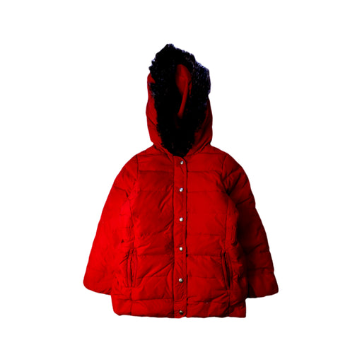 A Red Puffer/Quilted Coats & Outerwear from Petit Bateau in size 6T for neutral. (Front View)