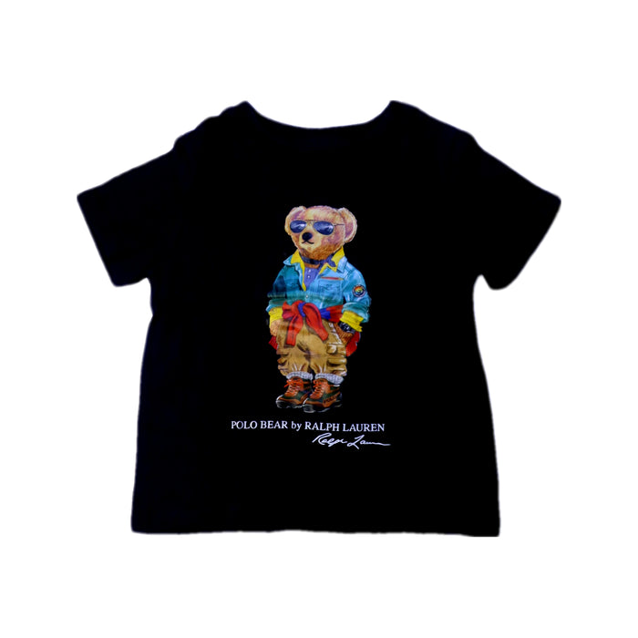 A Black Short Sleeve T Shirts from Ralph Lauren in size 2T for boy. (Front View)
