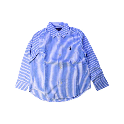 A Blue Long Sleeve Shirts from Ralph Lauren in size 3T for boy. (Front View)