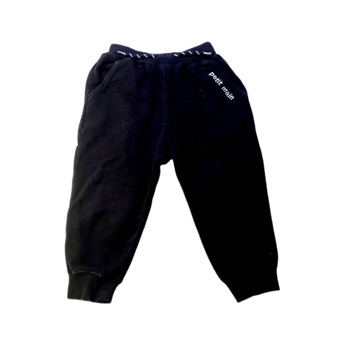 A Black Sweatpants from Petit Main in size 18-24M for neutral. (Front View)