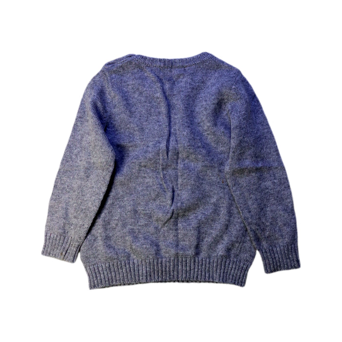 A Grey Knit Sweaters from Momonittu in size 2T for girl. (Back View)