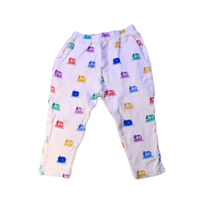 A White Casual Pants from Petit Main in size 18-24M for neutral. (Front View)