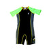 A Black Rash Guards from TYR in size 4T for neutral. (Front View)