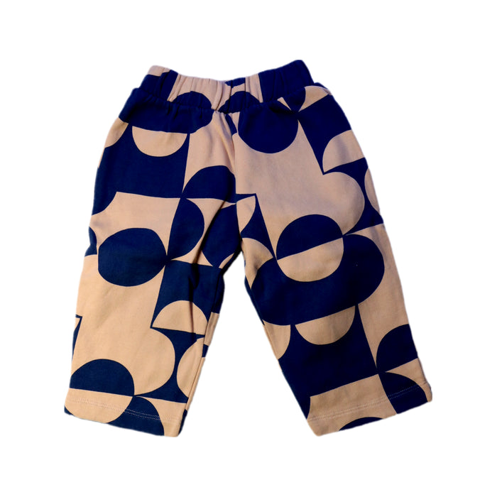 A Navy Casual Pants from Organic Zoo in size 2T for neutral. (Front View)