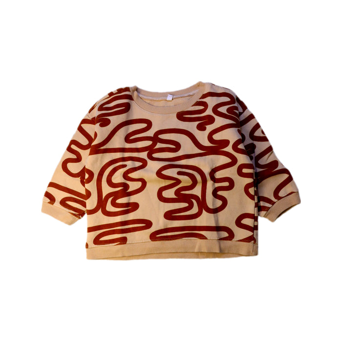 A Beige Crewneck Sweatshirts from Organic Zoo in size 2T for neutral. (Front View)