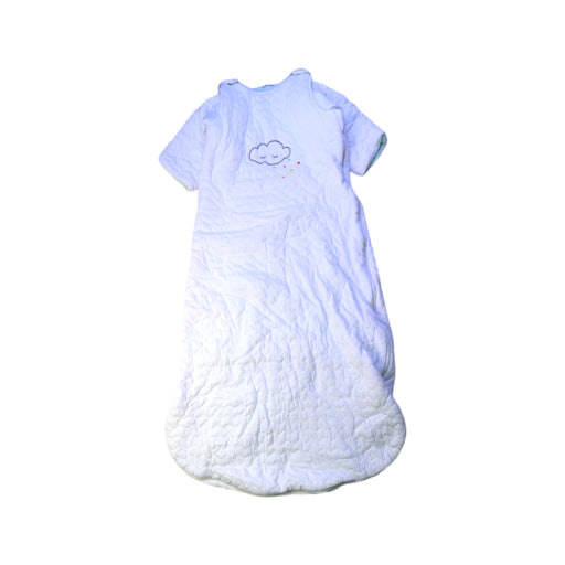 A White Sleepsacs from Vertbaudet in size 18-24M for neutral. (Front View)
