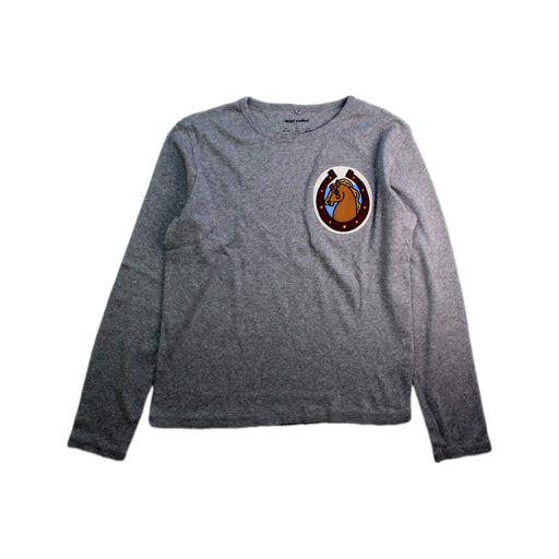 A Grey Long Sleeve T Shirts from Mini Rodini in size 9Y for boy. (Front View)