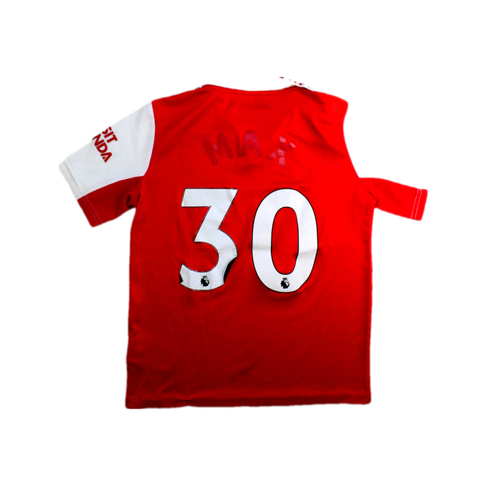 A Red Short Sleeve Polos from Adidas in size 9Y for boy. (Back View)