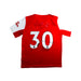 A Red Short Sleeve Polos from Adidas in size 9Y for boy. (Back View)