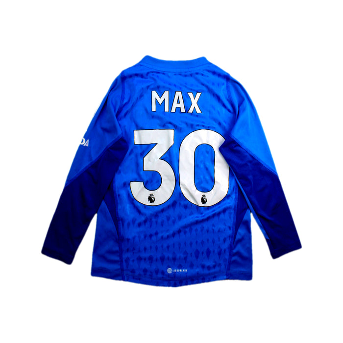A Blue Long Sleeve T Shirts from Adidas in size 9Y for boy. (Back View)