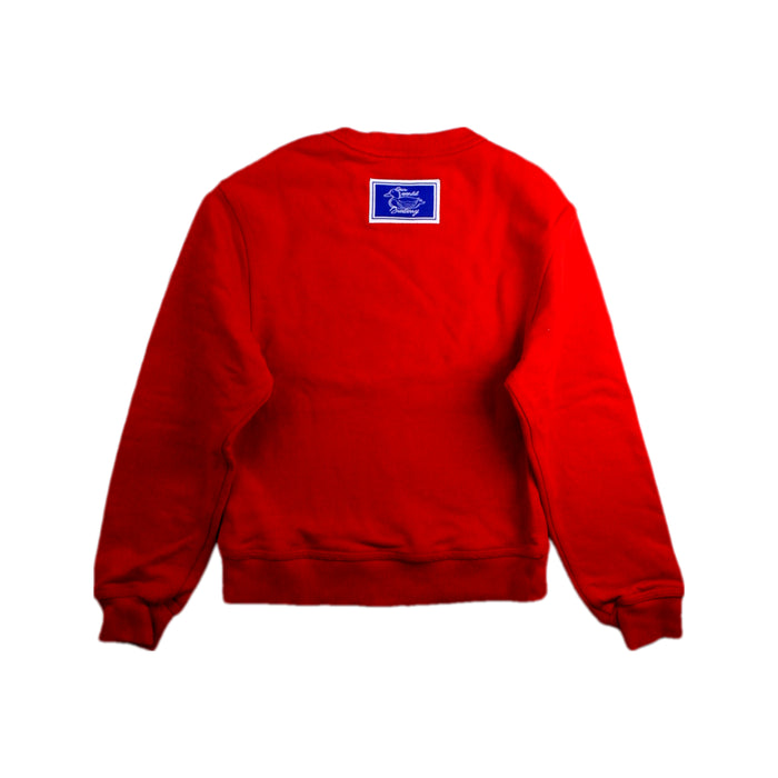 A Red Crewneck Sweatshirts from Burberry in size 6T for boy. (Back View)