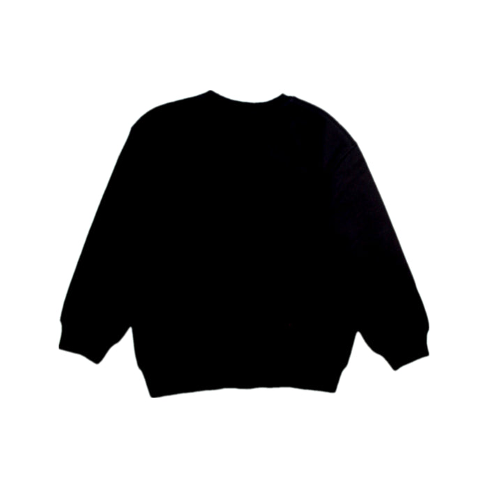 A Black Crewneck Sweatshirts from Moschino in size 6T for boy. (Back View)