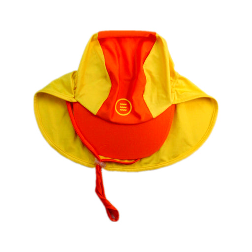 A Yellow Sun Hats from Barrel in size 4T for neutral. (Front View)