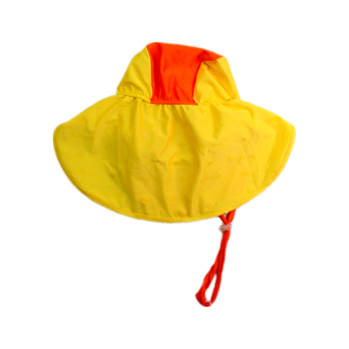 A Yellow Sun Hats from Barrel in size 4T for neutral. (Back View)