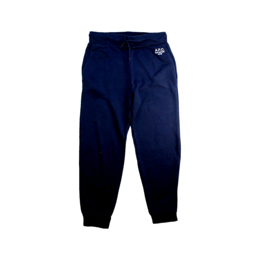 A Navy Sweatpants from A.P.C in size 12Y for boy. (Front View)