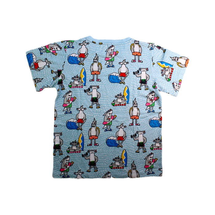 A Blue Short Sleeve T Shirts from Stella McCartney in size 10Y for boy. (Back View)