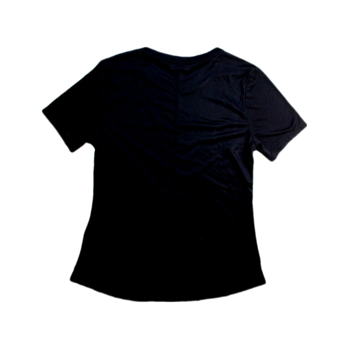 A Black Active Tops from Nike in size 6T for girl. (Back View)