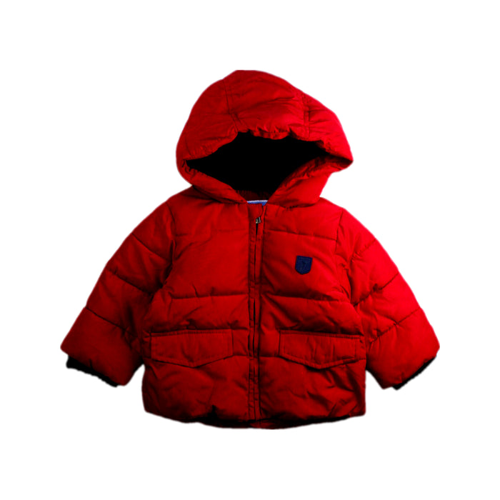 A Red Puffer/Quilted Coats & Outerwear from Jacadi in size 6-12M for neutral. (Front View)
