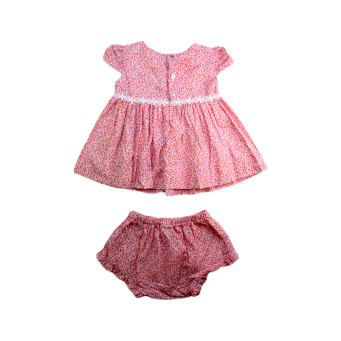 A Red Shorts Sets from Momonittu in size 6-12M for girl. (Back View)