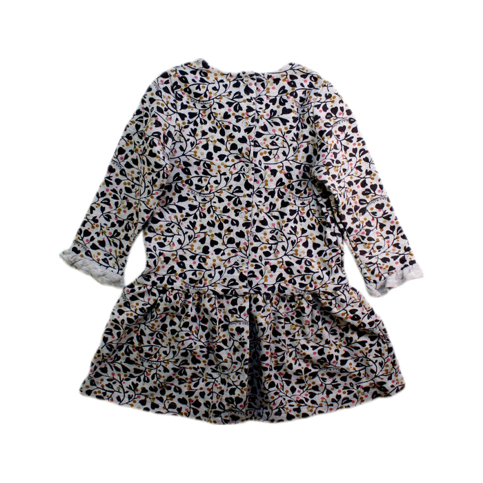 A Multicolour Long Sleeve Dresses from Petit Bateau in size 12-18M for girl. (Back View)