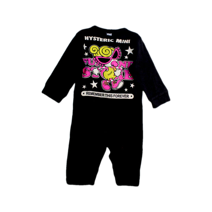 A Black Long Sleeve Rompers from Hysteric Mini in size 6-12M for girl. (Back View)
