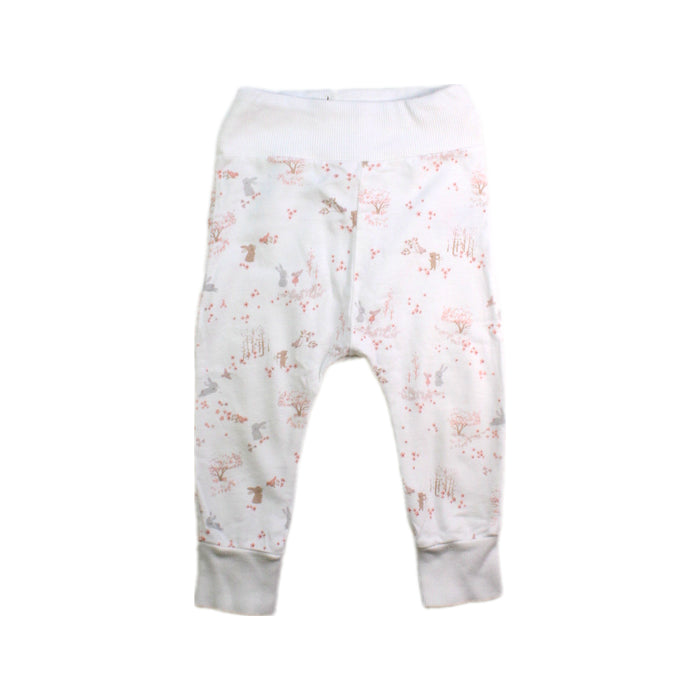 A White Casual Pants from Mothercare in size 6-12M for girl. (Front View)