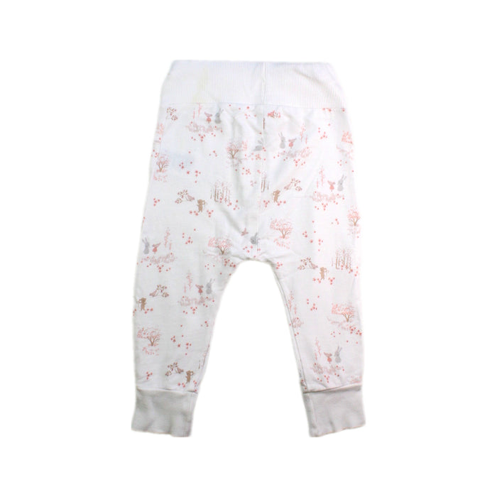 A White Casual Pants from Mothercare in size 6-12M for girl. (Back View)