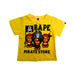 A Yellow Short Sleeve T Shirts from BAPE KIDS in size 18-24M for boy. (Front View)