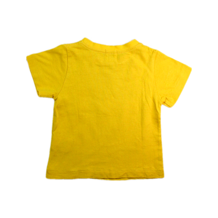 A Yellow Short Sleeve T Shirts from BAPE KIDS in size 18-24M for boy. (Back View)