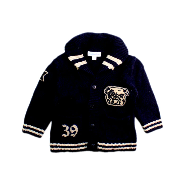A Navy Cardigans from Ralph Lauren in size 3-6M for boy. (Front View)