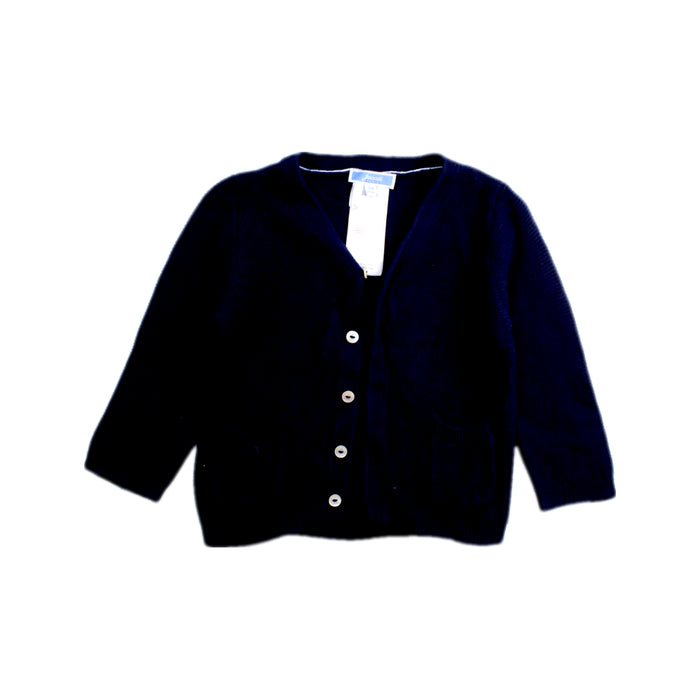 A Navy Cardigans from Jacadi in size 6-12M for boy. (Front View)