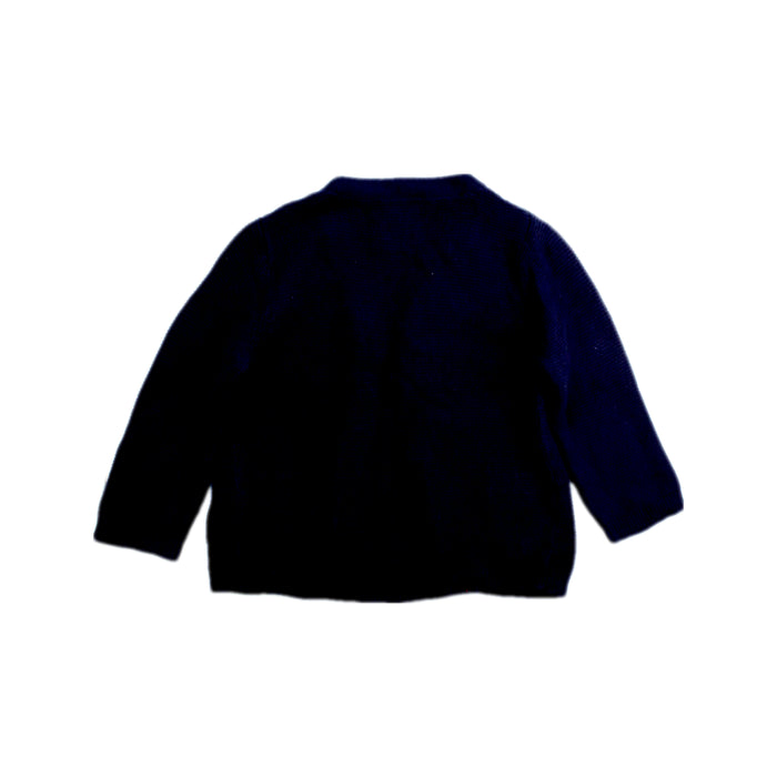 A Navy Cardigans from Jacadi in size 6-12M for boy. (Back View)