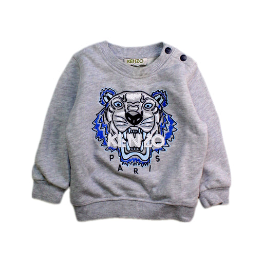 A Grey Crewneck Sweatshirts from Kenzo in size 6-12M for boy. (Front View)